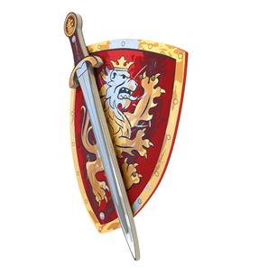 Noble Knight vaahtomiekka + kilpi, punainen-2