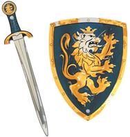 Noble Knight Vaahtomiekka + kilpi, sininen