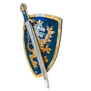 Noble Knight Vaahtomiekka + kilpi, sininen-2