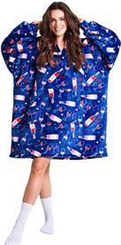 Noxxiez Cuddle aikuisten huppari - viini