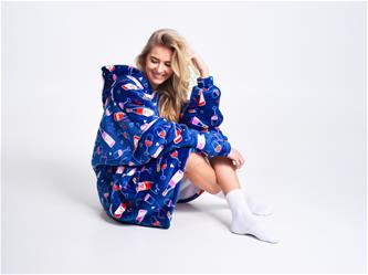 Noxxiez Cuddle aikuisten huppari - viini-2