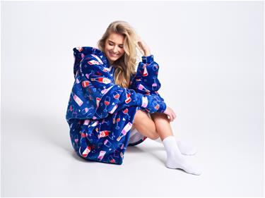 Noxxiez Cuddle aikuisten huppari - viini-2