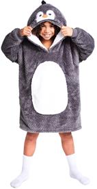 Noxxiez Cuddle Hoodiez - Pingviini, Medium (7-14 vuotta)