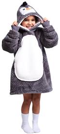 Noxxiez Cuddle Hoodiez - Pingviini, Small (3-6 vuotta)