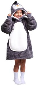 Noxxiez Cuddle Hoodiez - Pingviini, Small (3-6 vuotta)