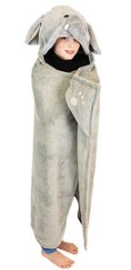 Noxxiez eläinpeitto hupulla - Elefantti-5