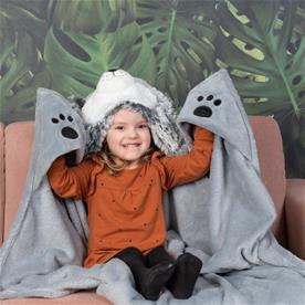 Noxxiez eläinpeitto hupulla - Husky koira-4