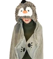 Noxxiez eläinpeitto hupulla - Pingviini