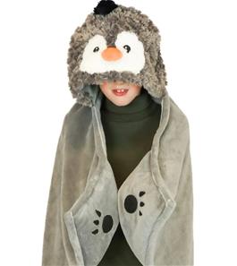 Noxxiez eläinpeitto hupulla - Pingviini