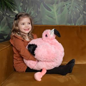 Noxxiez jättipehmo, kädenlämmitin ja tyyny - Flamingo-4