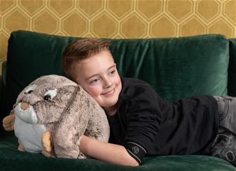 Noxxiez Jättipehmo, kädenlämmitin ja tyyny - Kani -2