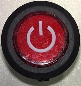 On/Off kosketin 3 napaa, Pyöreä 6V/12V