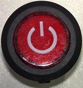 On/Off kosketin 3 napaa, Pyöreä 6V/12V