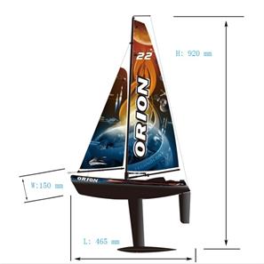 Orion V2 2.4G RTR kauko-ohjattava purjevene-4