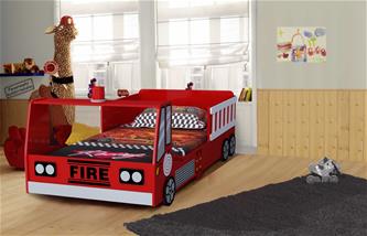 Paloauto Junior sänky, puu (140 cm)-2