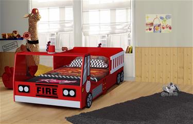 Paloauto Junior sänky, puu (140 cm)-2