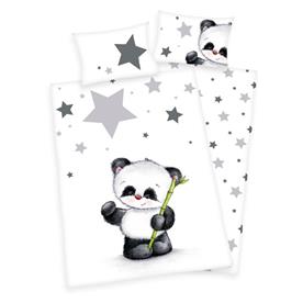 Panda Junior vuodevaatteet 100x135 cm - 100 prosenttia puuvillaa.