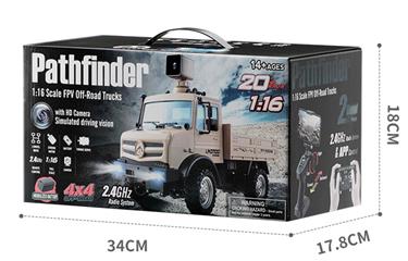 Pathfinder RC Truck 1:16 FPV Off-Road kuorma-auto sis. WIFI HD-kameran-10