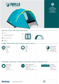 Pavillo Activeridge 4 teltta (210 + 100 cm) x 240 x 130 cm-4