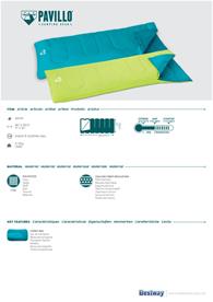 Pavillo Evade 15 Makuupussi lapsille (180cm), turkoosi-6