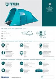 Pavillo Family Dome 4 Teltta (305 + 95 cm) x 255 x 180 cm-4