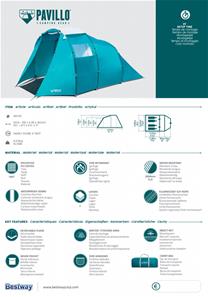 Pavillo Family Dome 4 Teltta (305 + 95 cm) x 255 x 180 cm-4