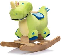 Pehmeä dinosaurus keinuhevonen - äänitehosteet (alkaen 12 kk)