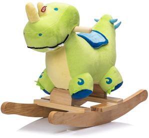 Pehmeä dinosaurus keinuhevonen - äänitehosteet (alkaen 12 kk)