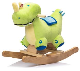 Pehmeä dinosaurus keinuhevonen - äänitehosteet (alkaen 12 kk)-10