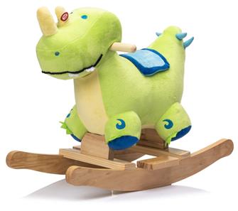 Pehmeä dinosaurus keinuhevonen - äänitehosteet (alkaen 12 kk)-10