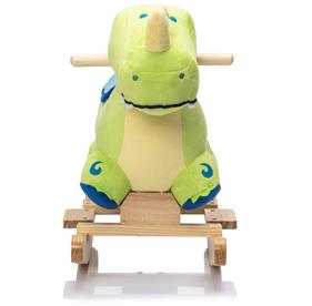 Pehmeä dinosaurus keinuhevonen - äänitehosteet (alkaen 12 kk)-4