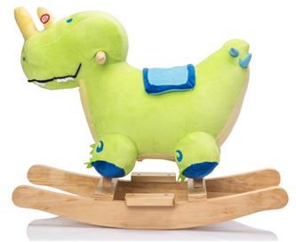 Pehmeä dinosaurus keinuhevonen - äänitehosteet (alkaen 12 kk)-6