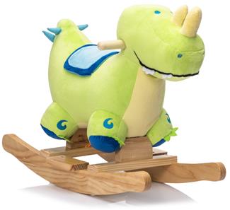 Pehmeä dinosaurus keinuhevonen - äänitehosteet (alkaen 12 kk)-7