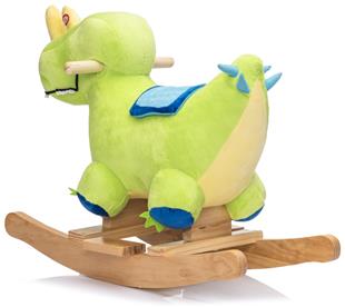 Pehmeä dinosaurus keinuhevonen - äänitehosteet (alkaen 12 kk)-8