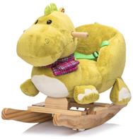 Pehmeä dinosaurus keinuhevonen istuimella - äänitehosteet (alkaen 12 kk)