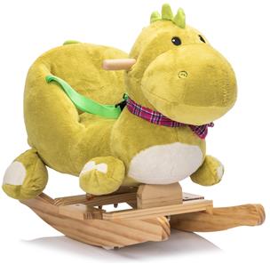 Pehmeä dinosaurus keinuhevonen istuimella - äänitehosteet (alkaen 12 kk)-5