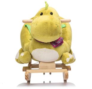 Pehmeä dinosaurus keinuhevonen istuimella - äänitehosteet (alkaen 12 kk)-6