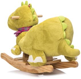 Pehmeä dinosaurus keinuhevonen istuimella - äänitehosteet (alkaen 12 kk)-8