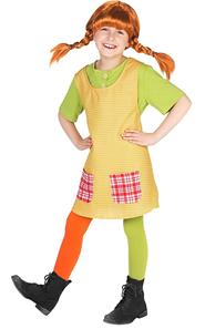 Peppi Pitkätossu lasten naamiaisasu