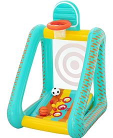 Perfect Aim 3-in-1 puhallettava puutarhapeli 127 x 109 x 178 cm