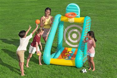 Perfect Aim 3-in-1 puhallettava puutarhapeli 127 x 109 x 178 cm-3