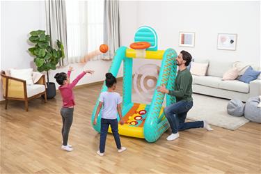 Perfect Aim 3-in-1 puhallettava puutarhapeli 127 x 109 x 178 cm-9