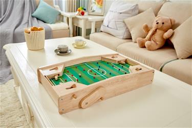 Pintoy 2-in-1-peli: Jalkapalloflipperi ja flipperipeli lapsille – puinen-6