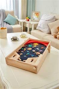 Pintoy 2-in-1-peli: Jalkapalloflipperi ja flipperipeli lapsille – puinen-7