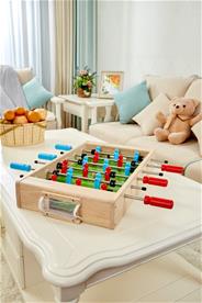 Pintoy  Puinen Pöytäjalkapallo ja jääkiekko 2-in-1 peli lapsille -4