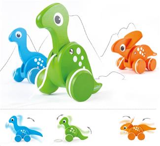 Pintoy puulelu T-Rex dinosaurus (alkaen 12 kk)-3