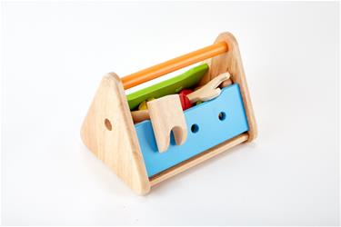 Pintoy työkalulaatikko lapsille + puisia tarvikkeita-5