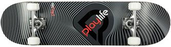 Playlife Illusion Skeittilauta, harmaa