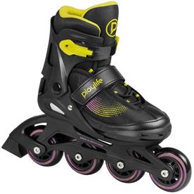 Playlife Joker Keltainen Glow Inline Skates rullaluistimet -paketti-2