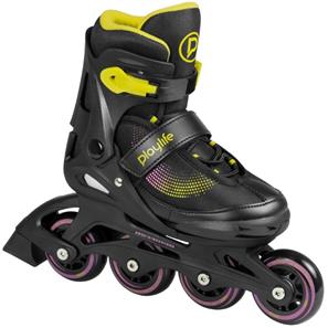 Playlife Joker Keltainen Glow Inline Skates rullaluistimet -paketti-2
